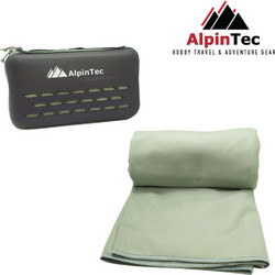 AlpinPro Πετσέτα Θαλάσσης Microfiber Πράσινο Mint 90x180cm MS-XXL-PCI