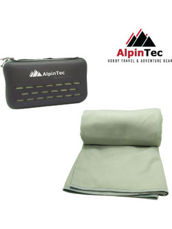 AlpinPro Πετσέτα Θαλάσσης Microfiber Πράσινο Mint 90x180cm MS-XXL-PCI