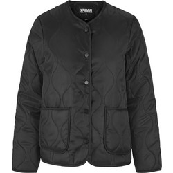 Urban Classics Γυναικείο Μπουφάν Καπιτονέ Μακρύ Μαύρο TB7175-00007