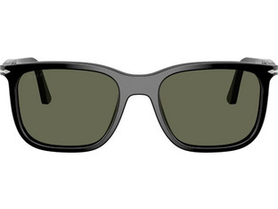 Persol PO3357S 95/58 Ανδρικά Γυαλιά Ηλίου Τετράγωνα Κοκάλινα Μαύρα με Πράσινο Φακό