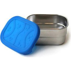 ECOlunchbox Splash Box Δοχείο Φαγητού Μεταλλικό 236ml Μπλε Ασημί