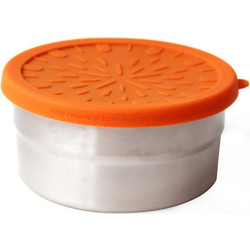 ECOlunchbox Seal Δοχείο Φαγητού Inox Ασημί Πορτοκαλί