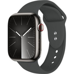 Crong Liquid Λουράκι Σιλικόνης Graphite (Apple Watch 42 / 44 / 45mm)
