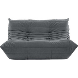 Nextdeco Togo Alcantara Διθέσιος Καναπές Γκρι 132x102x70cm 11019-08