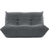 Nextdeco Togo Alcantara Διθέσιος Καναπές Γκρι 132x102x70cm 11019-08