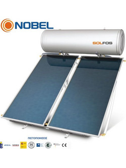 Nobel Solfos Ηλιακός Θερμοσίφωνας 120lt 2m² Glass Τριπλής Ενέργειας