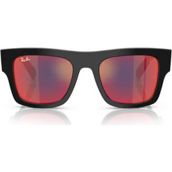 Ray-Ban RB2217M F6016P Ανδρικά Γυαλιά Ηλίου Τετράγωνα Κοκάλινα Μαύρα με Ροζ Καθρέπτη Φακό