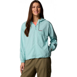 Columbia Skien Valley Αθλητικό Γυναικείο Μπουφάν Softshell Μακρύ Αδιάβροχο Τιρκουάζ 2124283-325