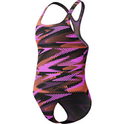 Speedo Αθλητικό Παιδικό Μαγιό Ολόσωμο για Κορίτσι Μαύρο Φούξια Πορτοκαλί 8003728-18290