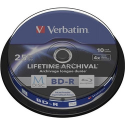 Verbatim 43825 Εγγράψιμα BD-R 4x Printable 25GB Cake Box 10τμχ