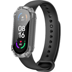 Techsuit Defense360 Pro Πλαστική Θήκη Tempered Glass για Xiaomi Mi Band 4 / 5 / 5 NFC / 6 / 6 NFC Διαφανής