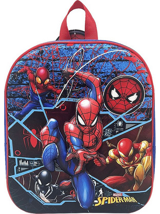 Spiderman 3D Σχολική Τσάντα Πλάτης Νηπιαγωγείου Μπλε 1000EVA31-4237