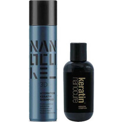 Keratin Nanocure Hydration Σετ Περιποίησης Μαλλιών Serum 150ml + Σαμπουάν 500ml