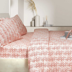 WhiteEgg Σετ Σεντόνια Μονά Φανελένια 165x250 Φαν64