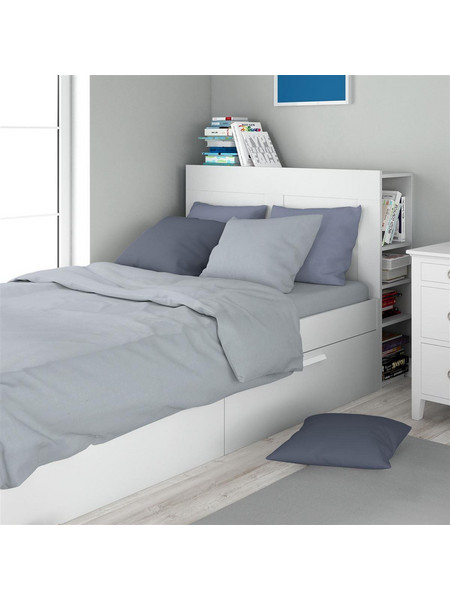 Dimcol Σετ Σεντόνια Μονά 2τμχ Βαμβακερά 160x240 Solid 505 Light Blue Grey