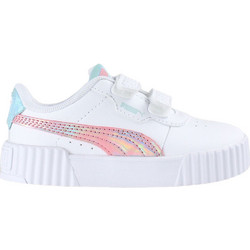 Puma Carina 3.0 Παιδικά Sneakers Λευκά Ροζ 402805-01