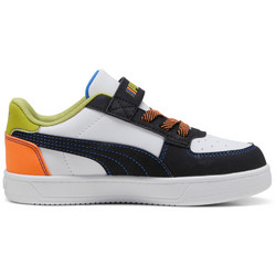 Puma Caven 2.0 Παιδικά Sneakers Λευκά Μαύρα Πορτοκαλί Lime 400648-02