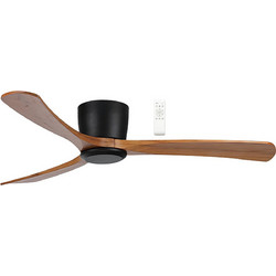 Adeleq 18-41 Ανεμιστήρας Οροφής 132cm 25W με Τηλεχειριστήριο Μαύρος Καφέ