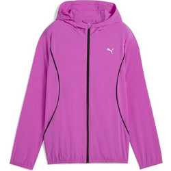 Puma Run Velocity Woven Αθλητικό Γυναικείο Μπουφάν Softshell Μακρύ Αδιάβροχο Φούξια 526584-89