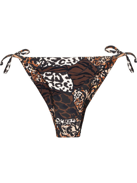 Solano Echo Bikini Slip Animal Print Καφέ Μαύρο 40-3482