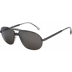 Lozza SL2368 568X Ανδρικά Γυαλιά Ηλίου Aviator Μεταλλικά Μαύρα με Μαύρο Φακό