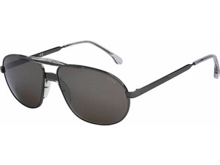 Lozza SL2368 568X Ανδρικά Γυαλιά Ηλίου Aviator Μεταλλικά Μαύρα με Μαύρο Φακό