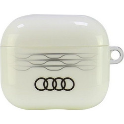 Audi Geometric Pattern Θήκη Σιλικόνης για Apple AirPods 3 Λευκή