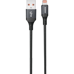 Dudao L3SL Braided USB-A to Lightning Cable 30W 1.2m Black 6976625333042