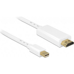 DeLOCK Καλώδιο Mini DisplayPort to HDMI Male 2m White 83707