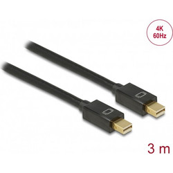 DeLOCK Καλώδιο Mini DisplayPort 1.2 to Mini DisplayPort Male 3m Black 83476