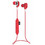 Yookie K330 Ακουστικά Bluetooth In Ear Red