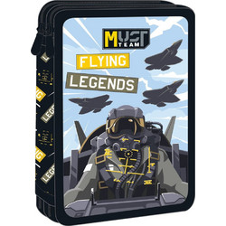 Must Flying Legends Κασετίνα Γεμάτη με 2 Θήκες Μαύρη 586728