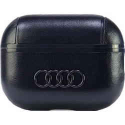 Audi Big Logo Θήκη Δερμάτινη για Apple AirPods Pro 2 Μαύρη