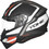Yohe 935 SV G50A Matt Black White Red Κράνος Μηχανής Flip-Up 1600gr