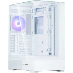 Zalman P40 Prism White Gaming Midi Tower Κουτί Υπολογιστή RGB με Πλαϊνό Παράθυρο