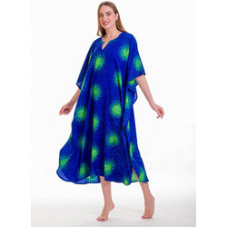 Rima Γυναικείο Καφτάνι Παραλίας Μακρύ Royal Blue 671-17