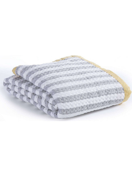 Nef-Nef Παιδική Κουβέρτα Βαμβακερή Happy Stripe 160x240 Γκρι