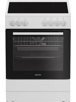 Indesit I6V5PMW Κουζίνα Ηλεκτρική 66lt με Κεραμικές Εστίες 60cm