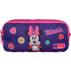 Must Minnie Mouse Cutie Κασετίνα Βαρελάκι με 2 Θήκες Μωβ 565160