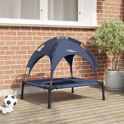 vidaXL Υπερυψωμένο Κρεβάτι Σκύλου Navy Μπλε 92x77cm 42008179