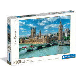 Puzzle Clementoni Κοινοβούλιο Λονδίνου 3000 Κομμάτια