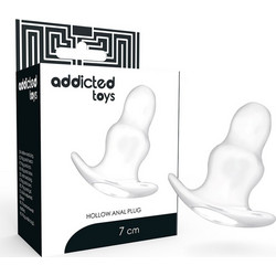 Addicted Toys Hollow Small Πρωκτική Σφήνα 7cm Διαφανής D-222056