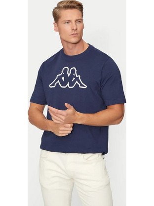 Kappa Cromen Logo Ανδρικό Αθλητικό T-Shirt Navy Μπλε 303HZ70-193
