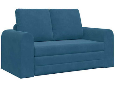 vidaXL Διθέσιος Καναπές Κρεβάτι Βελούδινος Royal Blue 148x71x83cm 4106683