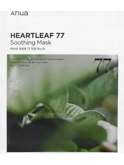 Anua Heartleaf 77% Soothing Sheet Μάσκα Προσώπου για Ενυδάτωση & Καταπράυνση 25ml