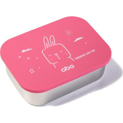 Abo Somebunny Loves You Ανοξείδωτο Παιδικό Δοχείο Φαγητού Φούξια 1.2lt