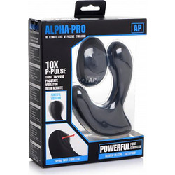 XR Brands Alpha Pro 10X P-Pulse Πρωκτικός Δονητής Ασύρματος Μαύρος