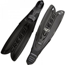 Cressi Turbo Flex Βατραχοπέδιλα Κολύμβησης Black