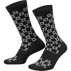 Jordan Everyday Essentials Ανδρικές Κάλτσες Ψηλές με Σχέδια Μαύρες FJ6823-010