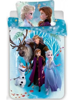 Disney Frozen Σετ Παιδική Παπλωματοθήκη Μονή Βαμβακερή 140x200 Γαλάζια
